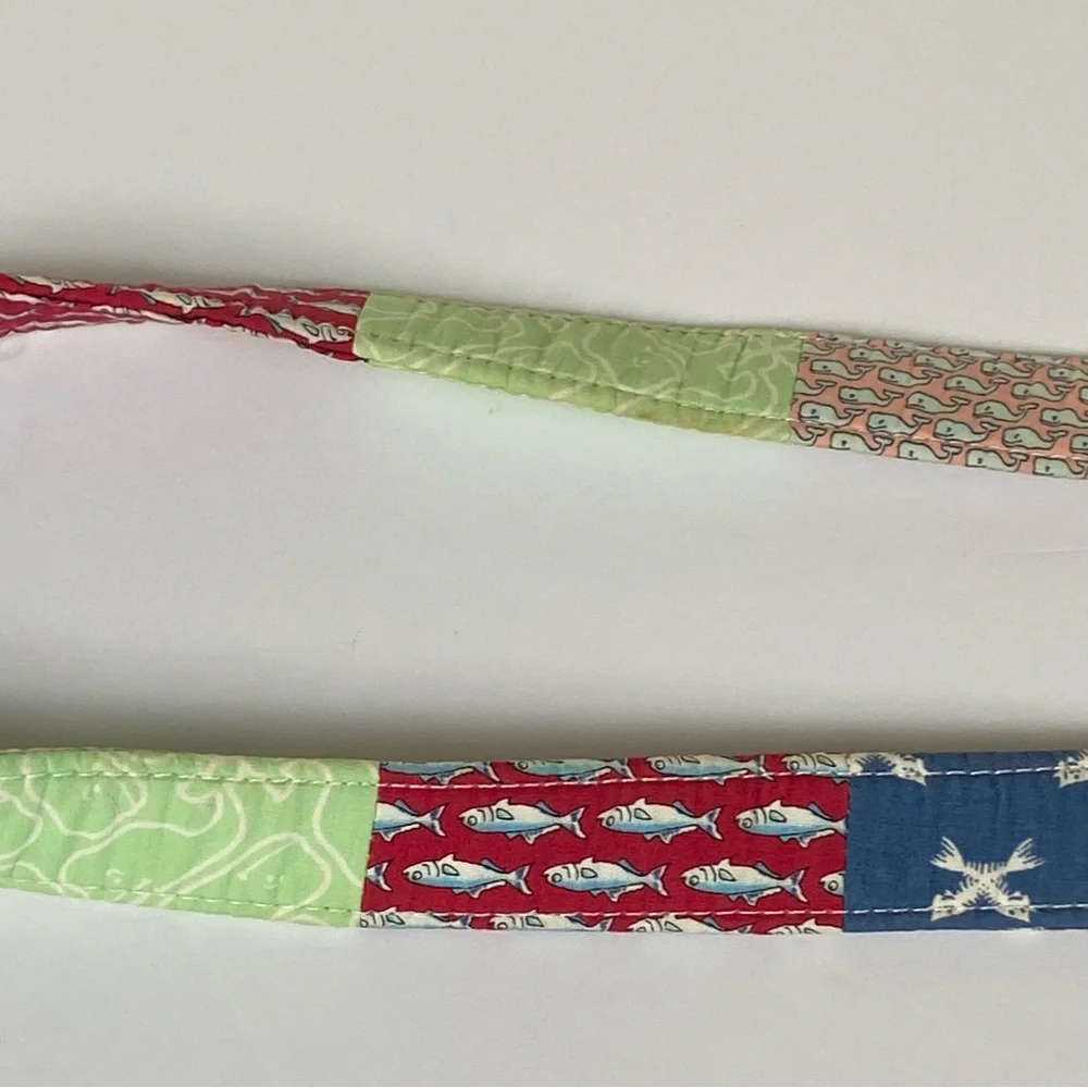 Vineyard Vines Belt Size Large Boy’s D Ring Canvas D-Ring Patchwork Preppy girls